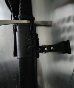 MASTER USA – Universal Leather Sword Frog – Steel Hardware, Adjustable Lacing for Proper Fit, Designed to Fit a Wide Variety of Swords and Scabbards – Fantasy, Historical, Cosplay – PK-6182 35 71fVqTurVsL