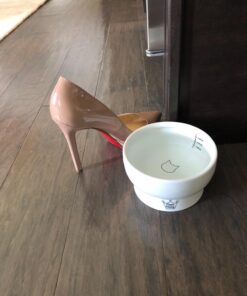 Necoichi Raised Cat Water Bowl, Elevated, with Measurement Lines, Dishwasher and Microwave Safe (Cat, Regular) 54 71fVuhKkpDL