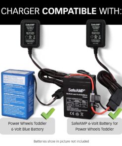 Replacement 6-Volt UL Listed Charger for Fisher-Price Power Wheels Toddler Blue Battery Models 00801-1230 - 00801-1457 - 00801-1868 - 00801-1900 - 00801-0336 12 71fWO32gTLL