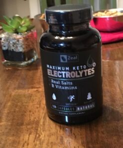 Keto Electrolyte Supplement (120 Capsules) Maximum Keto Electrolytes Supplements Pills w Real Salt®, B Vitamins, Magnesium and Potassium Supplement - Salt Pills & Electrolyte Tablets 35 71fWk81HcYL 1