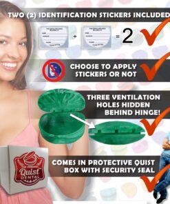 QUIST (TM) Orthodontic Retainer Case (Turquoise) Turquoise 23 71fWoMSn6kL 1