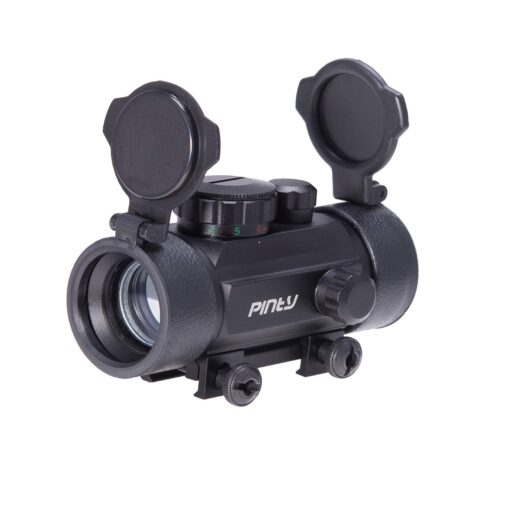 Pinty 30mm Reflex Red Green Dot Sight Scope 5 MOA with Flip Up Lens Cover Cap