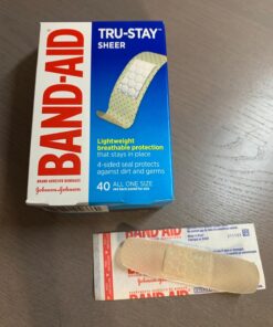 Band-Aid Brand Tru-Stay Sheer Strips Adhesive Bandages for First Aid and Wound Care, All One Size, 40 ct 40 Count (Pack of 1) 47 71fXSl6lGCL