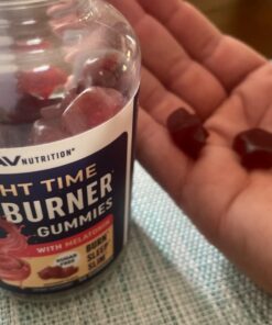 Sugar-Free Night Time Fat Burner Gummies for Sleep & Weight Loss Support | Hunger Suppressant & Metabolism Booster, Shred Belly Fat While You Sleep | Nighttime Diet Supplement for Women & Men | 60 Ct. Night Time Fat Burner Gummy 26 71fXdMxs76L 1