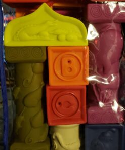 B. toys- Alphabetical Sort & Stack Developmental Baby Blocks- 26 soft blocks for kids & babys- Elemenosqueeze- 6 months + Baby Blocks Set 1 53 71fYE5cprL