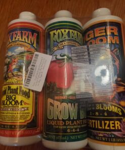 Fox Farm Liquid Plant Fertilizer: Big Bloom, Grow Big, Tiger Bloom (Pack of 3-16 oz. Bottles) 1 Pint Each + Twin Canaries Chart & Pipette 26 71fYJtbEeaL