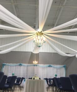 Hoffmaster 114000 Plastic Tablecover Roll, 300' Length x 40" Width, White 40" X 300' Roll 29 71fYku3J7ZL