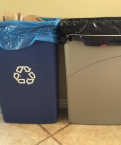 Rubbermaid Slim Jim Waste Container, 87 L - Blue 12 71fZ1gQ32L