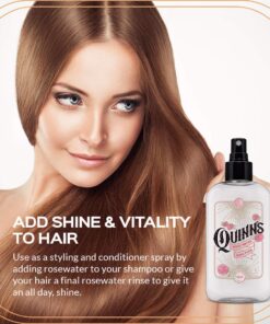 Quinn’s Rose Water - Hydrating Facial Toner Spray, Rosewater Spray Toner & Conditioner, Facial Spray Hydrating Rose Water Toner, Rose Water for Hair, Skin & Face Mist, 8 Ounce 19 71fZVpqQ6bL
