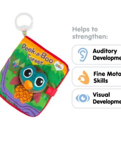 Lamaze Peek-A-Boo Forest Soft Baby Book - Clip-On Cloth Book - Washable Crinkling Fabric Pages for Sensory Play - Teething and Learning Toys for Babies - 6 Months and Up 46 71fZYKaDNKL