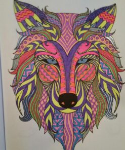 Alternative view of Wolf Coloring Book: An Adult Coloring Book of Wolves Featuring 40 Wolf Designs in Various Styles (Animal Coloring Books for Adults)