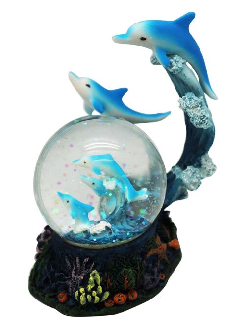 George S. Chen Imports Snow Globe Collection Desk Figurine Decoration (Dolphin) Dolphin