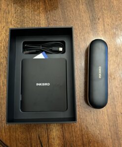 INKBIRD Wireless Meat Thermometer INT-11P-B, Bluetooth Meat Thermometer for Grilling and Smoking, IP 67 Waterproof Wireless Meat Probe for BBQ Oven Grill Smoker Cooking Gifts for Men Women 50 71fZj7huFNL