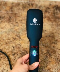 MiroPure Upgraded Ceramic Ionic Hair Straightener Brush for All Hair Types with Five Heat Settings + LED Display+Auto Shut-Off Function for Straightening Hair Beard and Adding Shine 51 71faGGjgOL