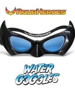 Alternative view of AquaHeroes Superhero Kids Swimming Goggles, Super Heroes Themed Adjustable Swim Mask, Black, For Ages 3 to 8 (Anti Fog, UV Protection, Latex Free, Leak Proof)