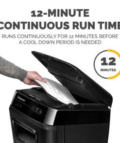 Fellowes AutoMax 150C Cross-Cut 150-Sheet Commercial Paper Shredder with Auto Feed (4694001) 18 71faeZH pML