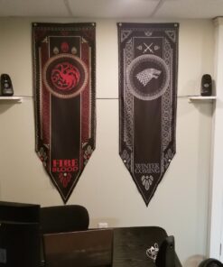 Game of Thrones House Sigil Tournament Banner (19" by 60") (House Stark) 29 71fbq Lyx L