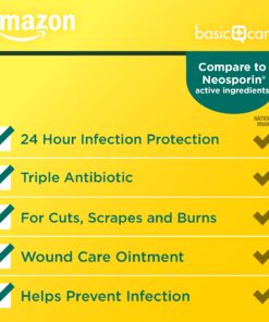 Amazon Basic Care First Aid Antibiotic Ointment, 2 Ounce 2 Ounce (Pack of 1) 11 71fd327 oS