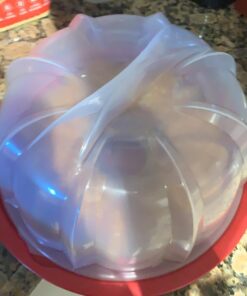 Nordic Ware Bundt Cake Keeper, Plastic, 13 in L X 12 in W X 7 in H, Red 31 71fdVdG607L