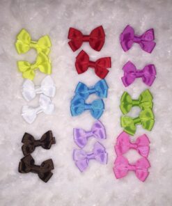 Shemay 10 Pairs 2 inches Tiny Boutique Grosgrain Ribbon Hair Bow Alligator Clips Barrettes for Baby Girls Toddlers Kids Dark Colors1 27 71fdp1JugVL