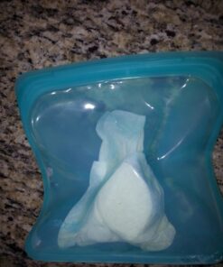 Stasher Reusable Silicone Storage Bag, Food Storage Container, Microwave and Dishwasher Safe, Leak-free, Sandwich, Aqua 38 71feCjGZgrL