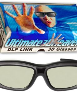 DLP LINK 144 Hz Ultra-Clear HD 4 PACK 3D Active Rechargeable Shutter Glasses for All 3D DLP Projectors - BenQ, Optoma, Dell, Mitsubishi, Samsung, Acer, Vivitek, NEC, Sharp, ViewSonic & Endless Others! 14 71ff21Og6lL