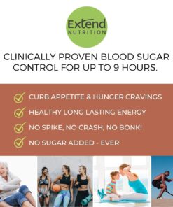 Extend Nutrition Diabetic Snacks Variety Pack for Adults and Kids For Blood Sugar Support, Low Carb Snack, Low Calorie Snacks, Keto Snacks, Sugar Free Snacks and Low Sugar Varieties, 4 Delicious Flavors Variety Pack, 12 Count Best Seller Variety Pack 12 71ffdl2Z5ML