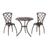 Christopher Knight Home Glenbrook Modern Metal Bistro Set, 3-Pcs Set, Brown 49 71ffjRSf4rL