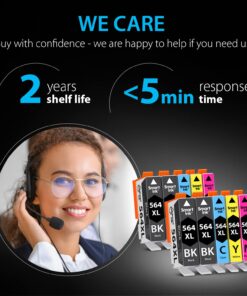 Smart Ink Compatible Ink Cartridge Replacement for HP 564 XL 564XL High Yield 10 Combo Pack (4 Black & 2 C/M/Y) for DeskJet 3520 3522 Photosmart 7520 6520 5520 7525 5514 7510 OfficeJet 4620 Printers 41 71ffqWFxiML
