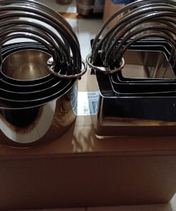 Cookie Cutters Set of 10, 5 sizes round and 5 sizes square Stainless steel Biscuit cutters with handles 36 71fg6qYeC2L