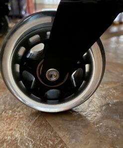 The Original Office Chair Caster Wheels Rollerblade Style (Set of 5), Safe for All Floors & Hardwood, Replacement for Desk Floor Mat, Universal Fit Modern 26 71fg8FrKWL