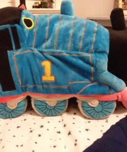 Jay Franco Thomas & Friends Plush Stuffed Toddler Pillow Buddy-Kids Super Soft Polyester Microfiber, 15 inch (Official Mattel Product), Thomas 40 71fhPzFzuBL