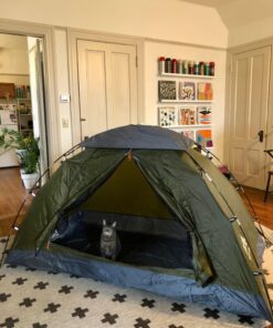 Night Cat Upgraded Backpacking Tents 1 2 Persons Easy Clip Setup Camping Tent Adults Scouts Heavy Rainproof Compact Lightweight Army Green 1 Person(7x3.8x3.8ft) 92 71fhezq6L