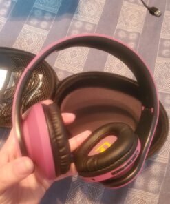 PowerLocus Bluetooth Over-Ear Headphones, Wireless Stereo Foldable Headphones Wireless and Wired Headsets with Built-in Mic, Micro SD/TF, FM for iPhone/Samsung/iPad/PC (Purple) Purple 83 71fiOM9T9aL