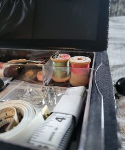 SINGER 07281 Vintage Sewing Basket with Sewing Kit Accessories, 10.5" long x 8" wide x 6" high. 42 71fjg4VmL