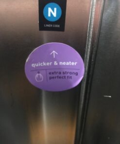 simplehuman 50 Liter / 13.2 Gallon Slim Open Top Trash Can, Commercial Grade Heavy Gauge Brushed Stainless Steel 50 Liter Slim 30 71fjgGILMZL