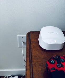 Amazon eero 6+ mesh Wi-Fi router | Fast and reliable gigabit speeds | connect 75+ devices | Coverage up to 1,500 sq. ft. | 2022 release 1-Pack eero 6+ 28 71fjjUuLfoL