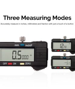 NEIKO 01407A Electronic Digital Caliper | 0-6 Inches | Stainless Steel Construction with Large LCD Screen | Quick Change Button for Inch/Fraction/Millimeter Conversions 6 Inch 28 71fk6QuID1L
