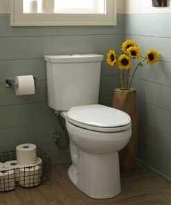 American Standard 2887518.020 H2Option Siphonic Dual Flush Normal Height Elongated Toilet with Liner, White, 2-Piece 10 71fkGxQO2CL 1