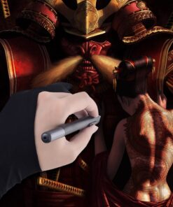 SENHAI Digital Artist Gloves for Graphic Tablet Pen Display, 3 Pack Free Size 2 Finger Gloves for drawing painting - Sapphire Blue, Pink, Black 3 colors - Sapphire Blue, Pink, Black 28 71fmEZEt 6L