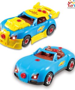 Racing Car Kit For Kids Take Apart Toys with Electric Drill with Lights and Sounds - Build Your Own Toy Car For Boys & Girls age 3, 4, 5, 6 yrs - 12 years old Best Birthday Christmas Gift For Kids 10 71fmJBBc0L