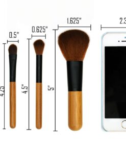 Makeup Brushes Convenient To Carry Made With Bamboo Handle and Animal Cruelty Free Soft Bristle (4 pieces) 19 71fml8Xna9L