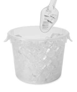 Rubbermaid Commercial Products Plastic Utility Ice Scooper, 6-ounce, Clear, Dishwasher Safe Kitchen Scoop for Weddings/Bar/Ice Bucket/Kitchen/Popcorn 19 71fmpRCtnYL