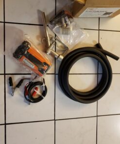 SuperHandy Diesel Transfer Pump Kit 10GPM/40LPM Heavy Duty Portable Electric DC 12V Alligator Clamps Includes: Aluminum Manual Nozzle, Delivery & Suction Hose w/Filter (NOT for Gasoline) 21 71fnFs5s3rL