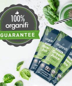 Organifi: GO Packs - Green Juice - Organic Superfood Supplement Powder - 30 Count - Organic Vegan Greens - Hydrates and Revitalizes - Support Immunity, Relaxation and Sleep 30 Go Packs 27 71fnjSz s4L