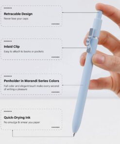 FIOVER 4PCS Cute Cat Press 0.5 mm Student Office Gel Pen Quick-Drying Neutral Retractable Ink Black Rollerball Pens for School Office Supplies Kawaii Accessories for Cat Lovers Cat pen 19 71fo0nEauL