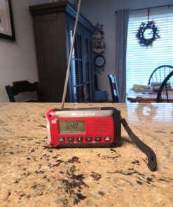 Midland - ER210 Emergency Compact Crank Weather AM/FM Radio - Multiple Power SOS Emergency Flashlight, NOAA Weather Scan + Alert 28 71fodszO0ML