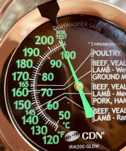 CDN ProAccurate Oven Thermometer, Pack of 1, Black Large Dial-GLOW Meat/Poultry 29 71foq4lA6 L