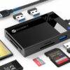SD Card Reader USB 3.0, WARRKY【2.5FT Nylon Braided, Extra USB 3.0 Ports, 5Gbps】 7 in 1 Memory Card Reader, Micro SD Card Adapter for microSD, SDXC, SDHC, CF, MS, MMC, Micro SDXC/SDHC, UHS-I, More USB-A 80 71fpHIK61oL