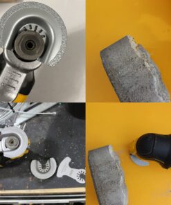 XXGO 4 Pcs Diamond Carbide Oscillating Multi Tool Semi Circle Finger Segment Swing Grit Grout Saw Blades XG4004 Assorted Carbide Diamond Blades - 4 Pcs 16 71fpPjbEEL